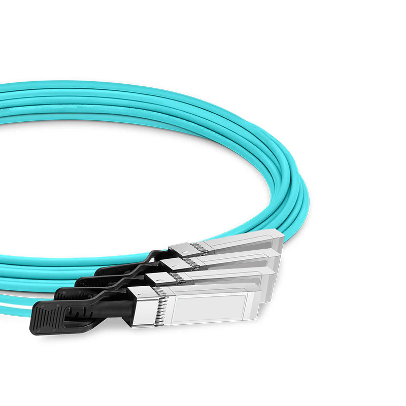 NSComm 100G QSFP28 to 4x25G SFP28 Active Optical Cable, OM3 Multimode, up to 30m - Image 4