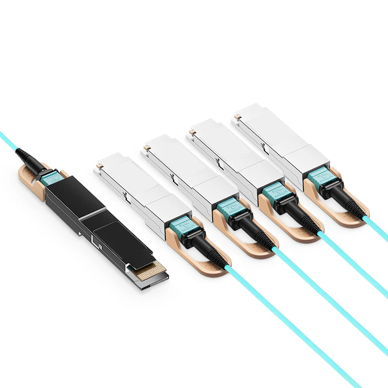 NSComm 400G QSFP56-DD to 4x100G QSFP56 Active Optical Cable, OM3 Multimode, up to 30m - Image 4