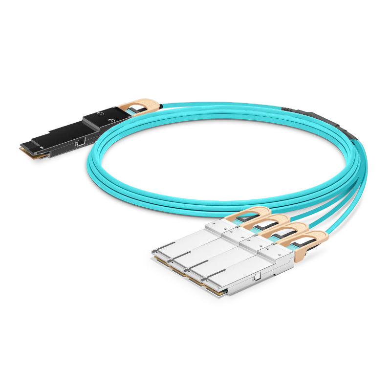NSComm 400G QSFP56-DD to 4x100G QSFP56 Active Optical Cable, OM3 Multimode, up to 30m - Image 6