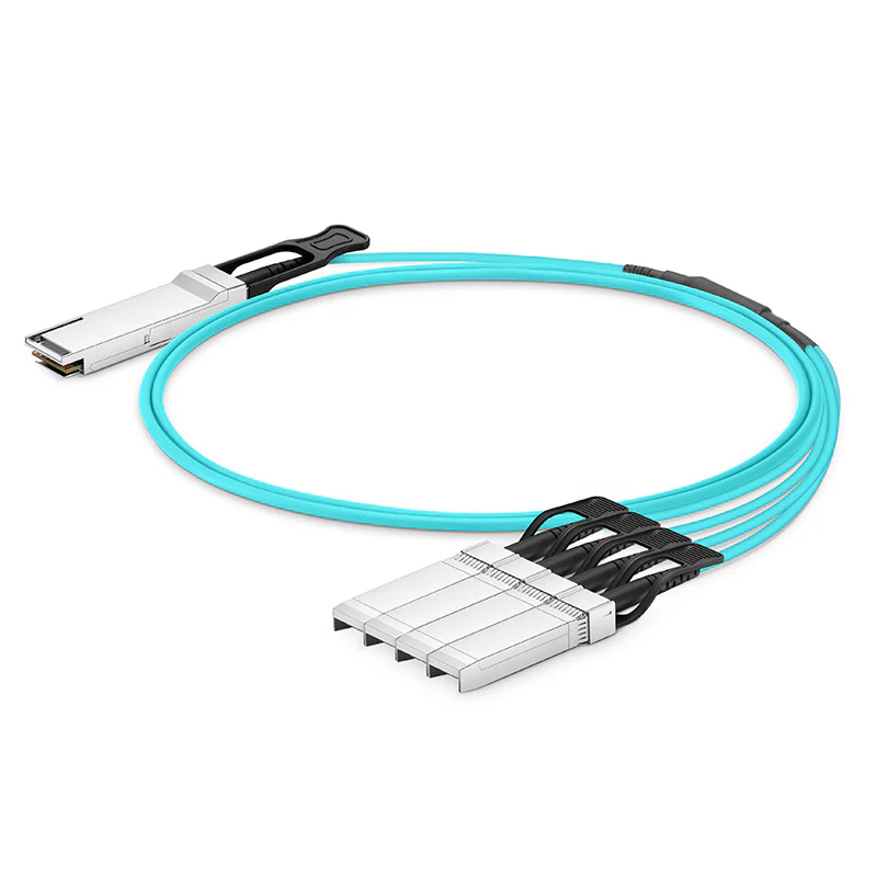 NSComm 40G QSFP+ to 4x10G SFP+ Active Optical Cable, OM3 Multimode, up to 30m - Image 4