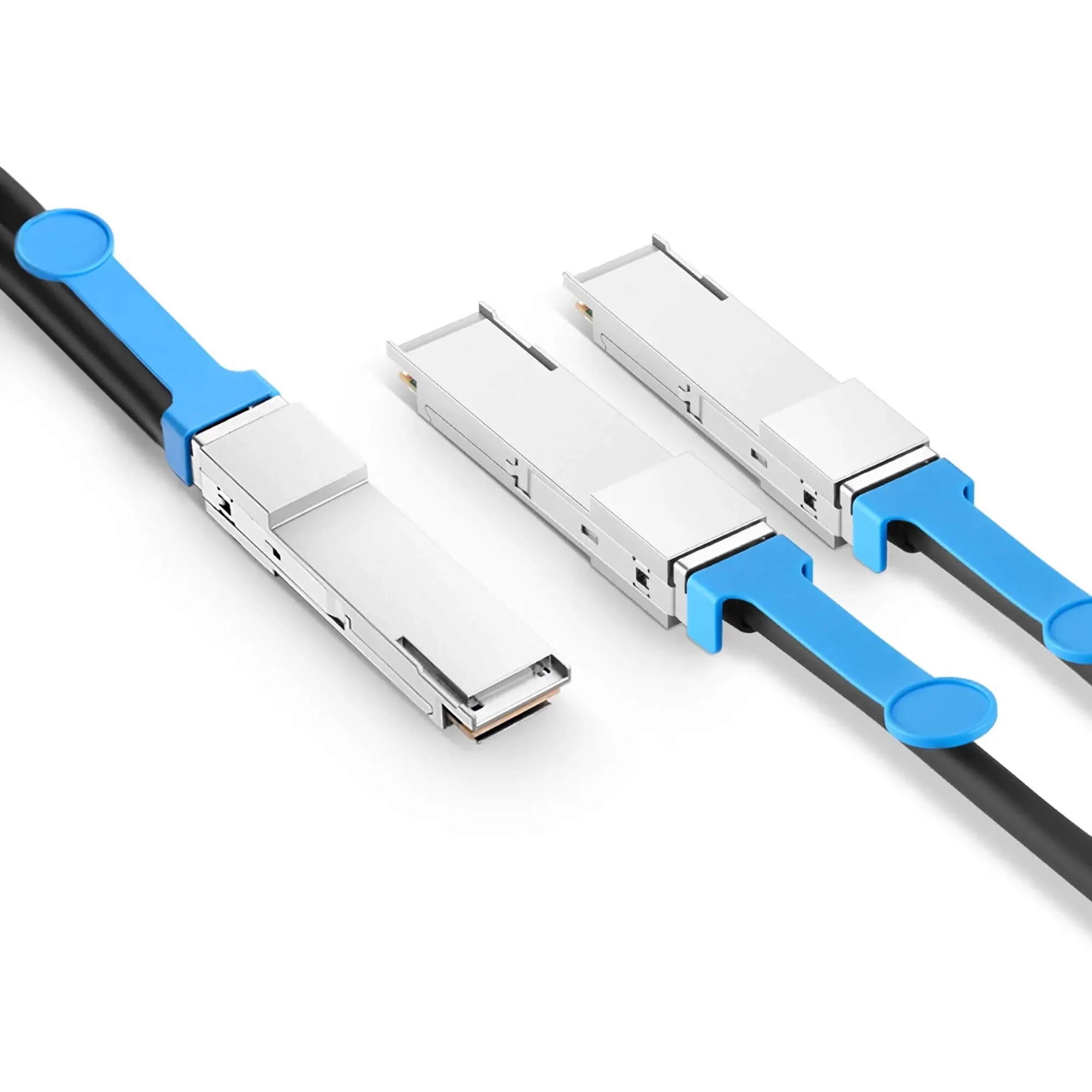 NSComm NVIDIA/Mellanox Compatible 200G QSFP56 to 2 x 100G QSFP56 InfiniBand HDR Active Direct Attach Copper Breakout Cable up to 7m(23ft) - Image 3
