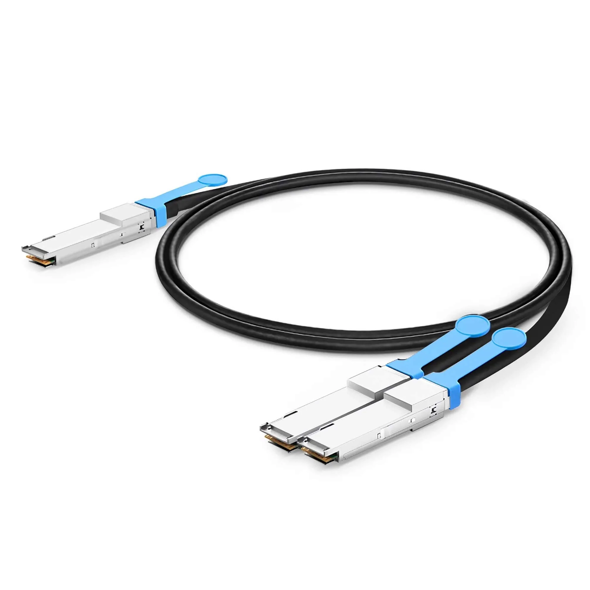 NSComm NVIDIA/Mellanox Compatible 200G QSFP56 to 2 x 100G QSFP56 InfiniBand HDR Active Direct Attach Copper Breakout Cable up to 7m(23ft) - Image 5