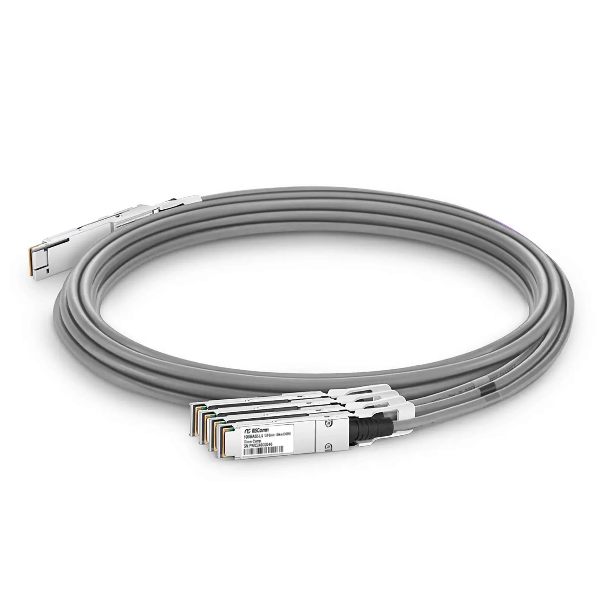 NSComm NVIDIA/Mellanox Compatible 400G QSFP-DD to 4 x 100G QSFP28 Ethernet Active Electrical Breakout Cable 3m(10ft) - Image 5