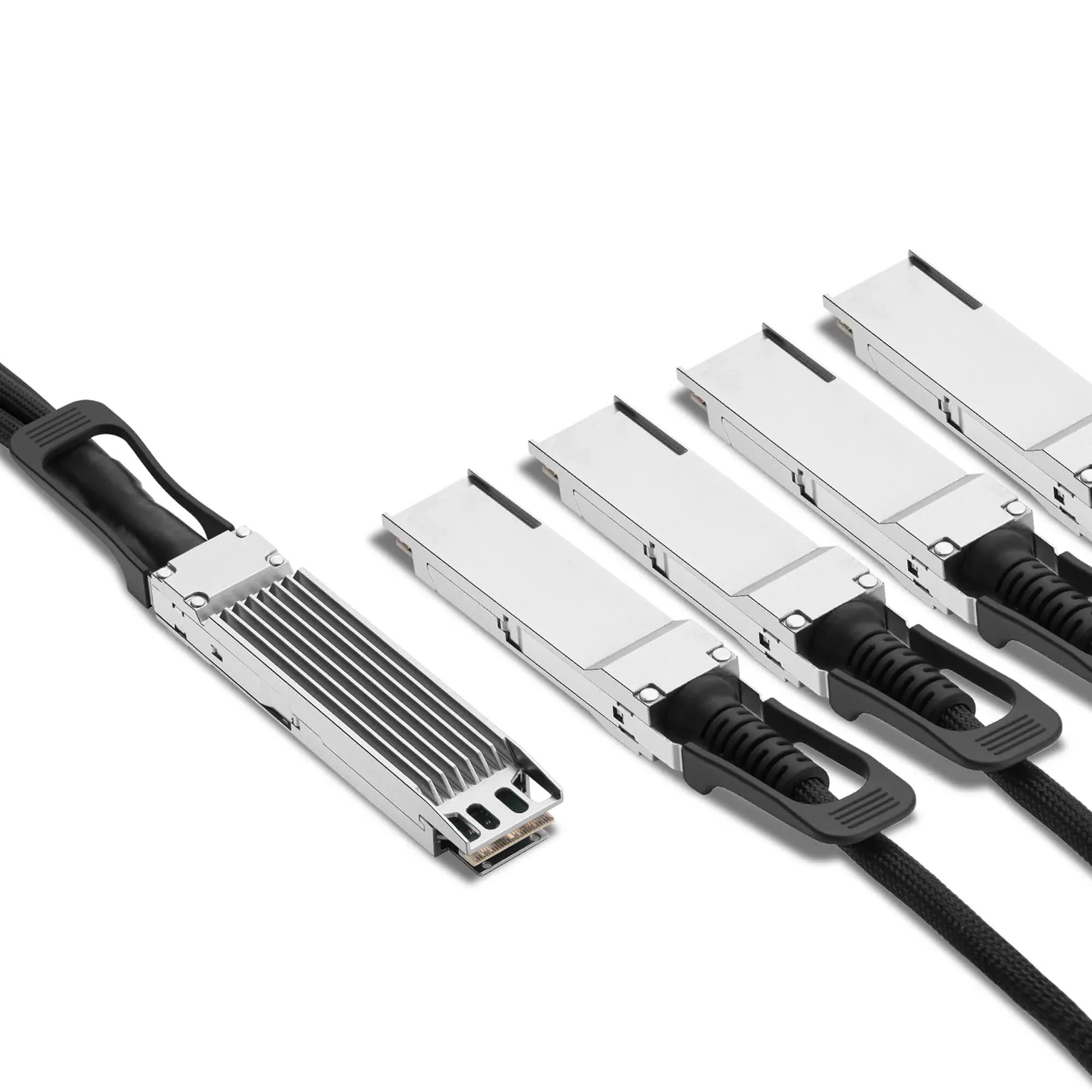 NSComm NVIDIA/Mellanox Compatible 800G OSFP Finned Top to 4 x 200G QSFP112 Active Direct Attach Copper Breakout Cable up to 5m(16ft) - Image 3